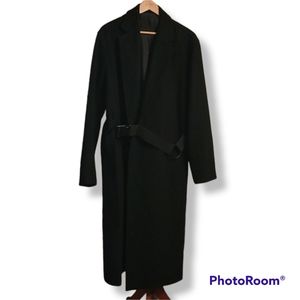 DbyD D.GNAK Black Wool Trench